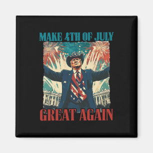 Imán Fuegos Artificiales Divertidos Trump Americanos Ha