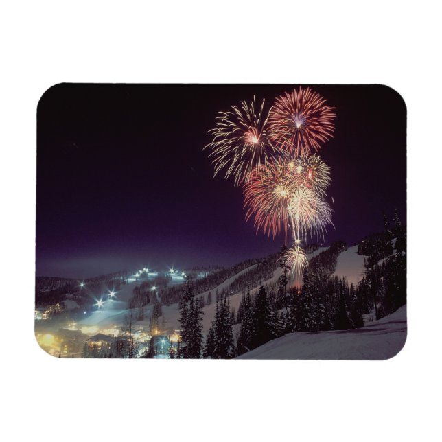 Imán Fuegos artificiales en Big Mountain Resort en Whit (Horizontal)