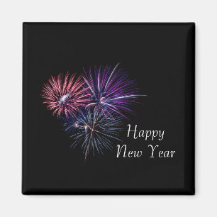 Imán Fuegos artificiales Feliz Año Nuevo