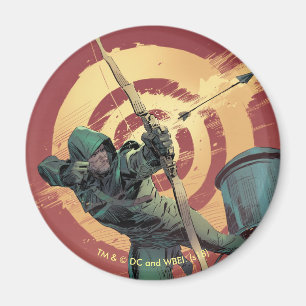 Imán Fuegos verdes de la flecha de la flecha el   del