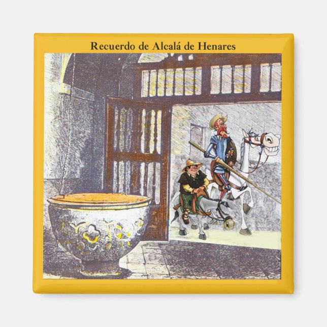 Imán Fuente bautista de Cervantes en Alcalá de Henares (Frente)