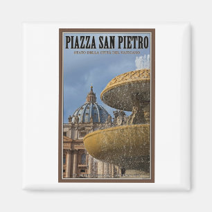 Imán Fuente cuadrada de la Ciudad del Vaticano - St