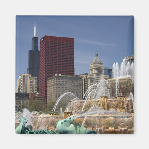 Imán Fuente de Buckingham, ubicada en Grant Park,