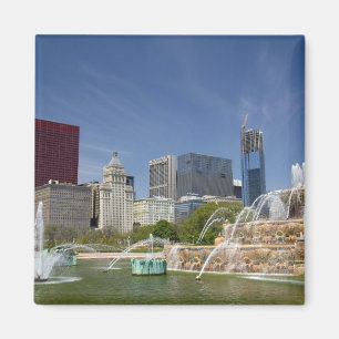 Imán Fuente de Buckingham, ubicada en Grant Park, 2