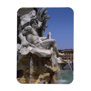 Imán Fuente de los Cuatro Ríos, Piazza Navona, Roma,
