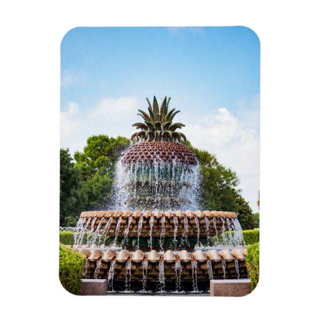 Imán Fuente de piña en Charleston, SC (Vertical)