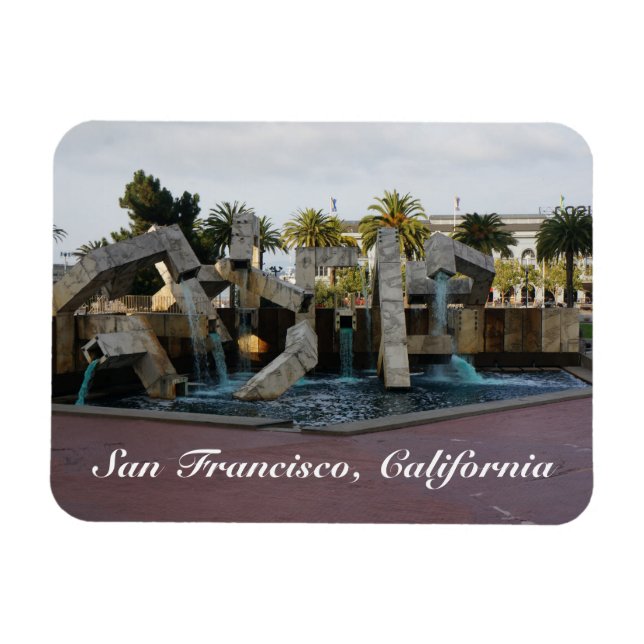 Imán Fuente del Vaillancourt de San Francisco #2 Magnet (Horizontal)