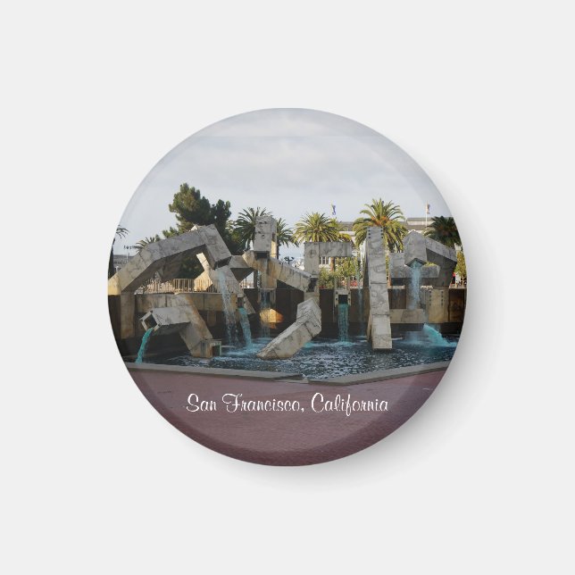 Imán Fuente del Vaillancourt de San Francisco #2 Magnet (Frente)