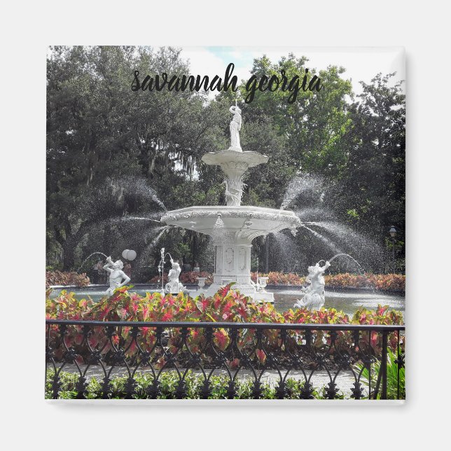 Imán fuente savannah georgia (Frente)