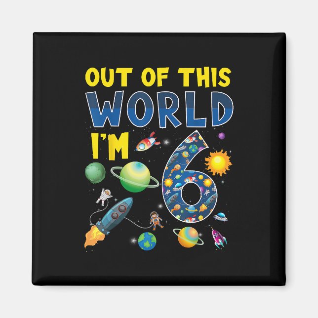 Imán Fuera de este mundo soy la parte de cumpleaños de  (Frente)