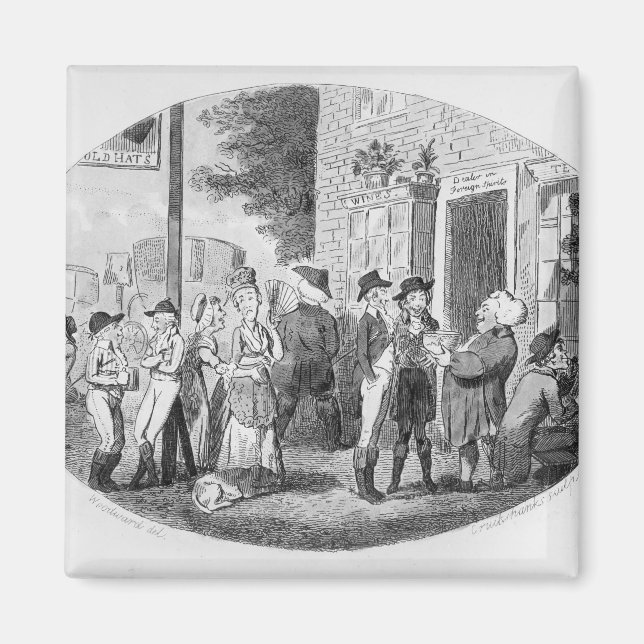 Imán Fuera de la vieja taberna de Gorras (Frente)