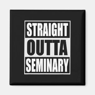Imán Fuera del Seminario Divertido Preacher Graduación