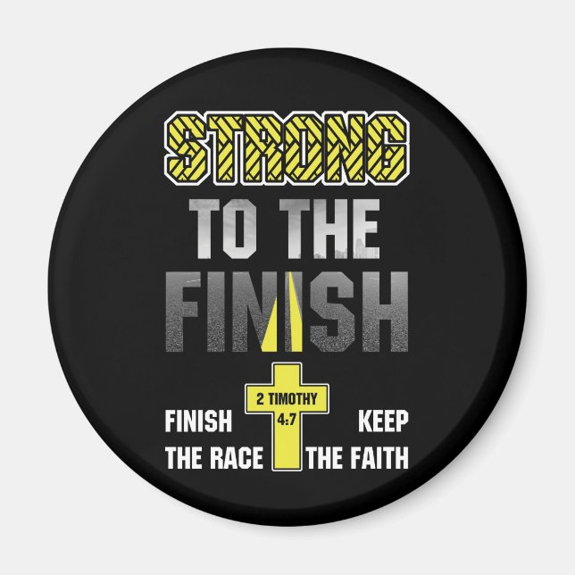 Imán Fuerte Para Terminar La Carrera 2 Timothy 4 7 (Frente)