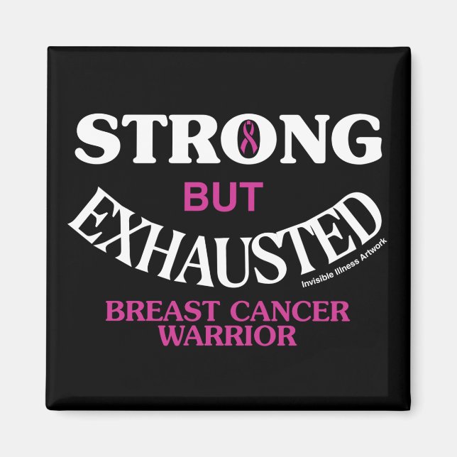 Imán FUERTE PERO AGOTADO... Cáncer de mama (Frente)