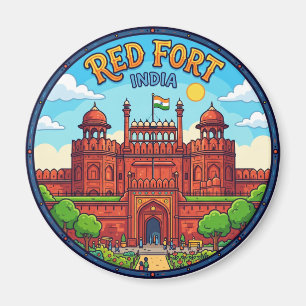 Imán Fuerte Rojo India