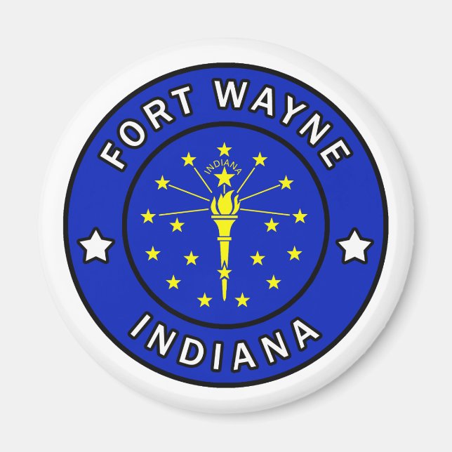 Imán Fuerte Wayne Indiana (Frente)