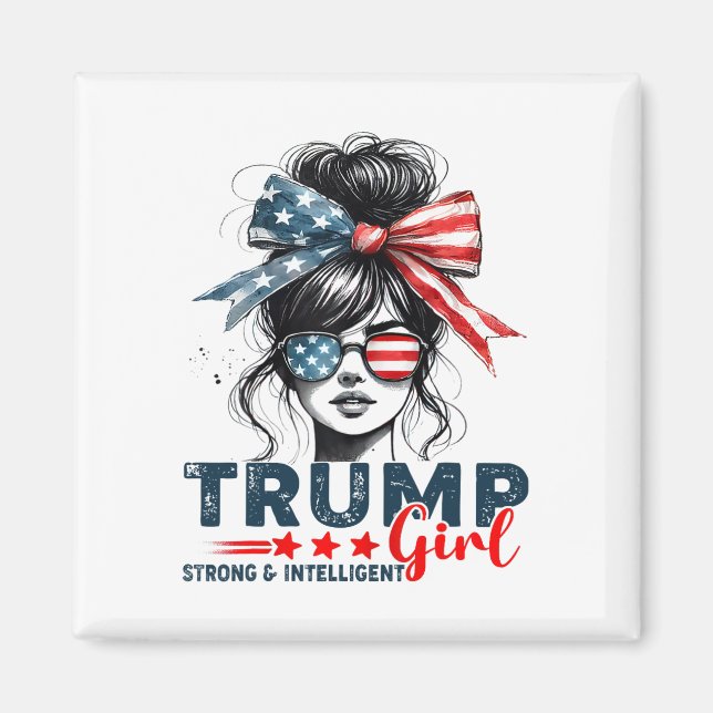 Imán Fuertes Mujeres Inteligentes Para La Mega Chica Tr (Frente)