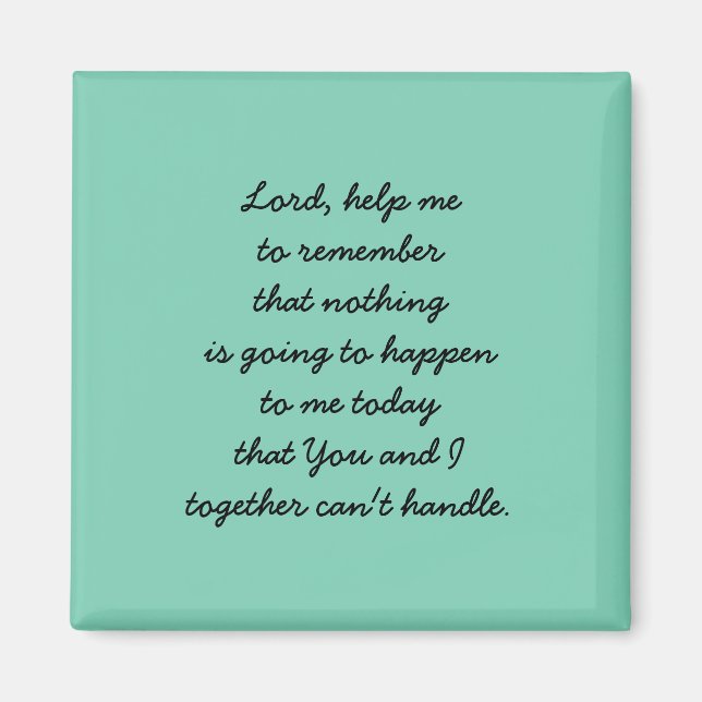 IMÁN FUERZA E INSPIRACIÓN PRAYER MAGNET (Frente)