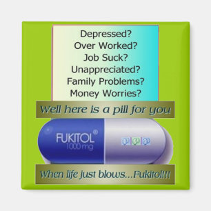 Imán Fukitol, trabajo no chupa, sobre trabajado,