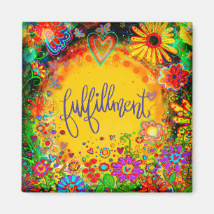 Imán Fulfillment Bonito Diversión Floral Inespiritualid