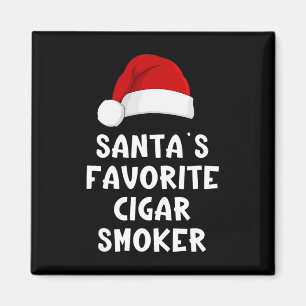 Imán Fumador de cigarros favorito del Santa de Navidad