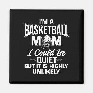 Imán Fun Basketball Mom Merch - Diseño exclusivo de mam
