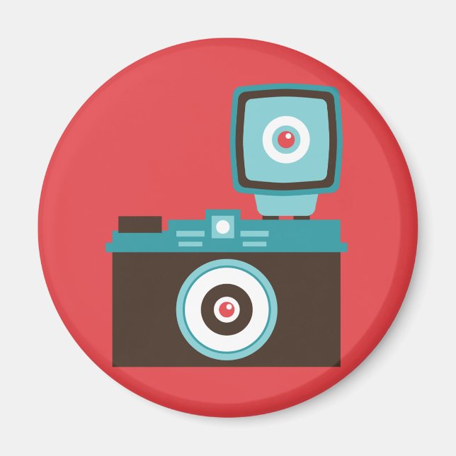 Imán Fun colorido fotógrafo de cámara Diana Lomo (Frente)