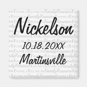 Imán Fun Date Family Reunion Just Facts Gift