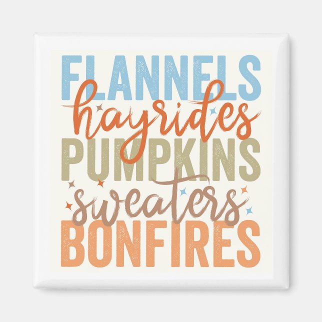 Imán Fun Fall Vibes (Frente)
