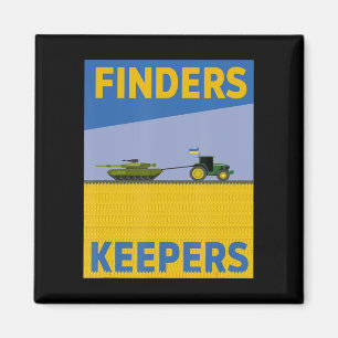 Imán Fun Farmer Tractor Ukraine Flag Support Finders Ke