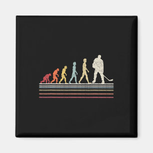 Imán Fun Field Hockey Evolución Del Hombre Vint Retro