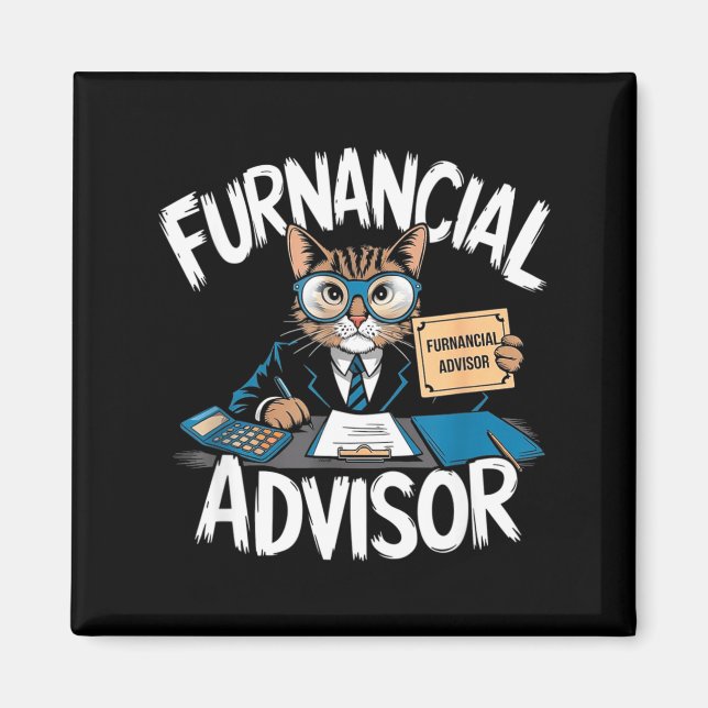 Imán Fun Financial Planner Gift Funny Retirement Adviso (Frente)