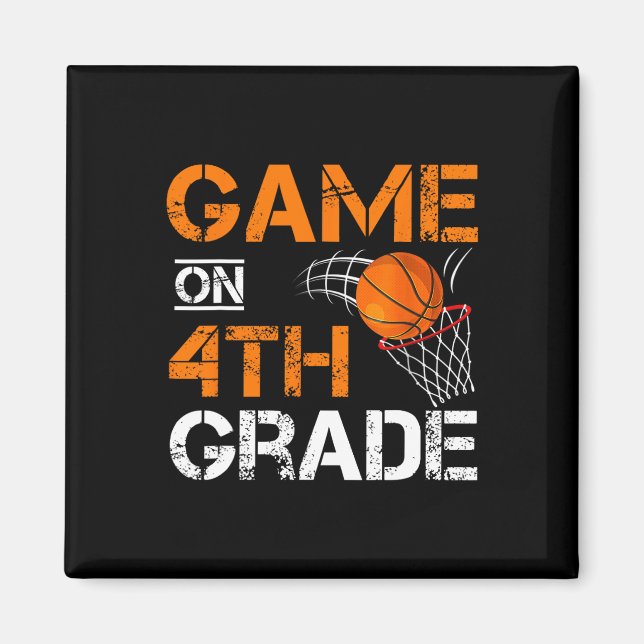 Imán Fun Games On Cuarto Grado Basketball First Day Of (Frente)