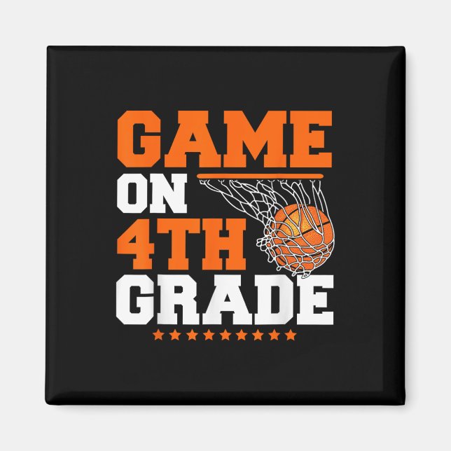 Imán Fun Games On Cuarto Grado Basketball First Day Of (Frente)