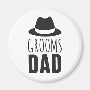 Imán Fun Grooms Dad Dad Groomsman Boda del partido de n