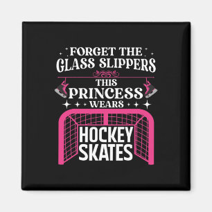 Imán Fun Ice Hockey Arte Para Mujeres Chicas Jugar Hock
