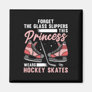Imán Fun Ice Hockey Arte Para Mujeres Chicas Jugar Hock