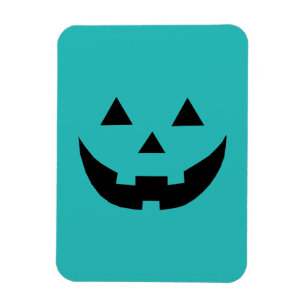 Imán Fun jack verde azulado o cara de calabaza de linte