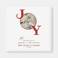 Fun Merry Christmas Joy Photo Holiday Card