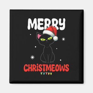 Imán Fun Merry Christmeows Jolly Cat Navidades Niños