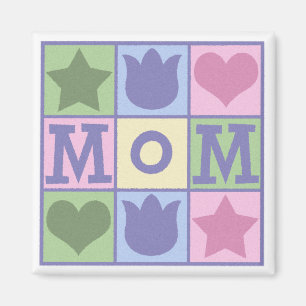 Imán Fun Mom Quilt Squares Square Magnet