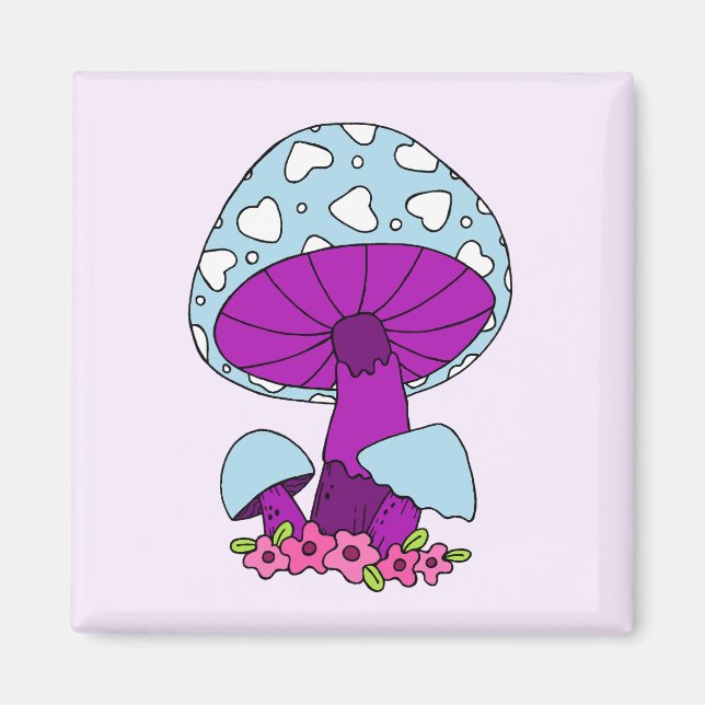Imán Fun Mushroom Fridge Magnet (Frente)