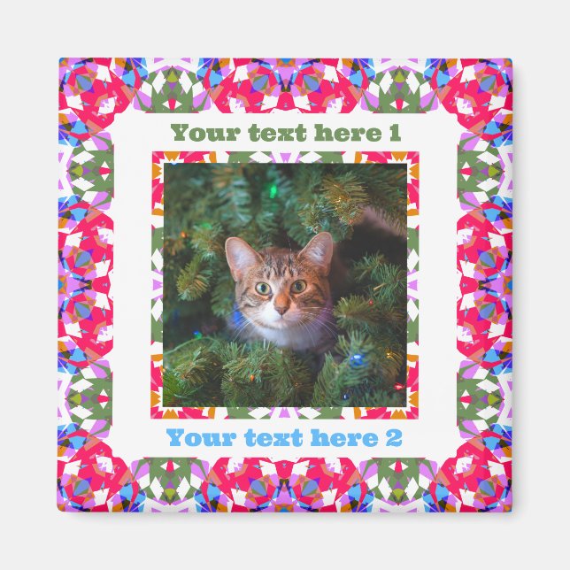 Imán Fun personalizado jolly Navidades de festividades  (Frente)