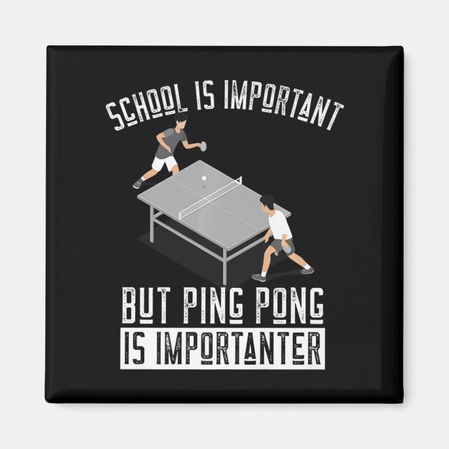 Imán Fun Ping Pong Jugador Mesa de Tenis Regalo (Frente)