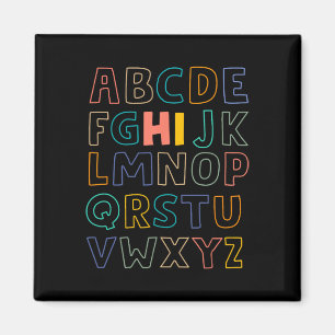Imán Fun Pre K Kindergarten Hi Alphabet De Vuelta A La 