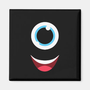 Imán Fun Scary Monster Eyeball Face Easy Halloween