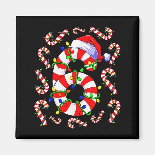 Imán Fun Six Seven 6 7 Meme Design Couples Christmas Ca (Frente)