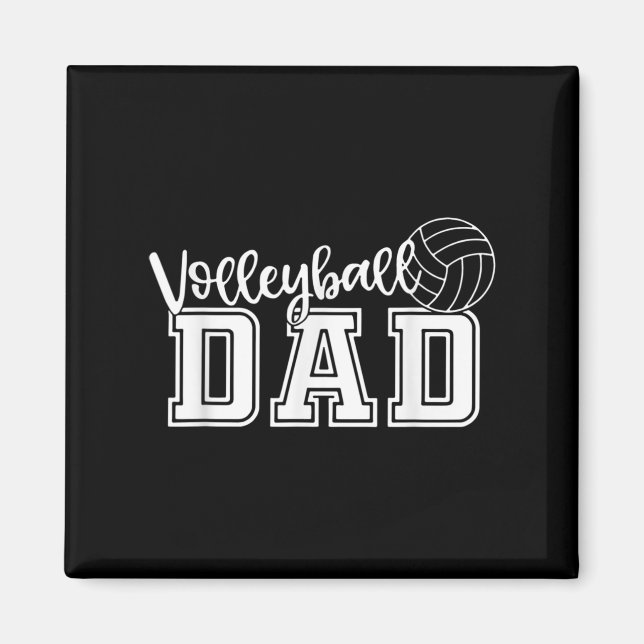 Imán Fun Voleibol Papá Voleibol Padre Lover (Frente)