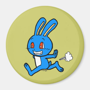 Imán Funcionamiento azul lindo del conejo