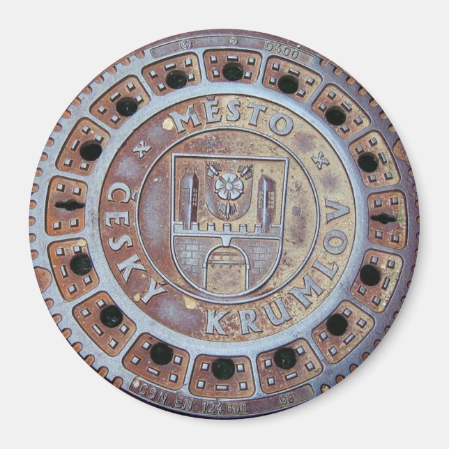 Imán Funda de alcantarilla Cesky Krumlov (Frente)